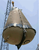 Crane Lifting Liquid Hydrogen Tank